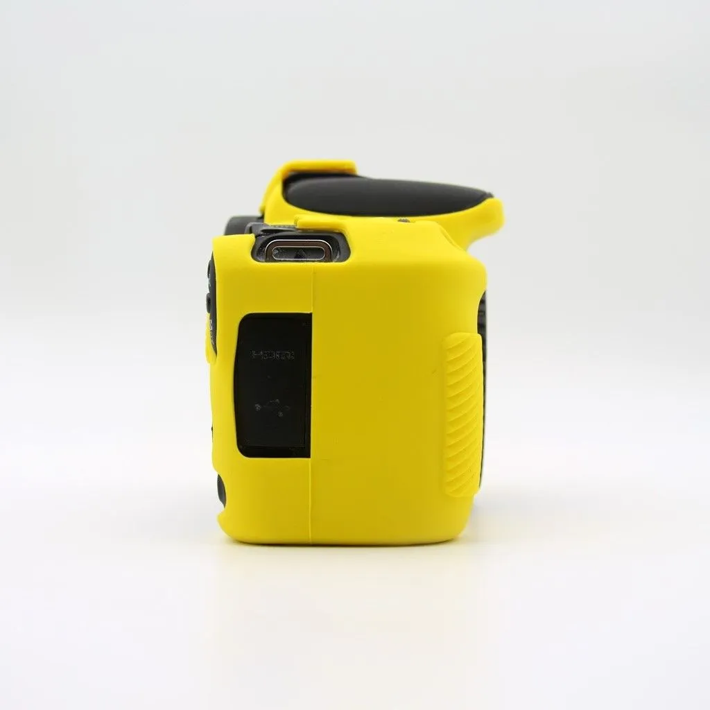 Canon EOS 200D soft silicone protective case - Yellow