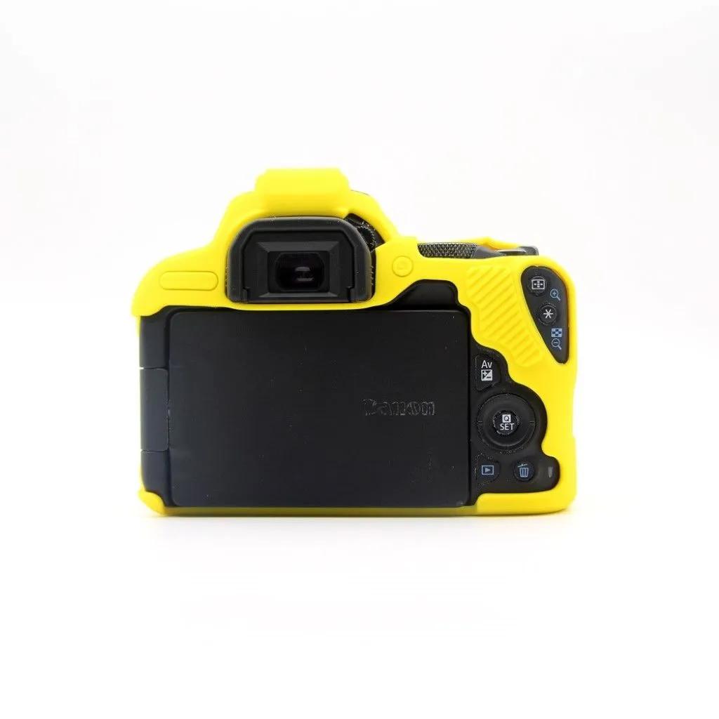 Canon EOS 200D soft silicone protective case - Yellow