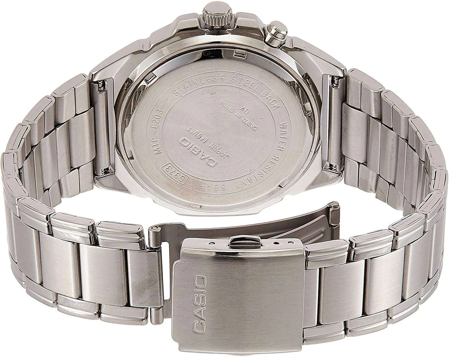 Casio MTP-E203D-7A Silver Stainless Watch for Men