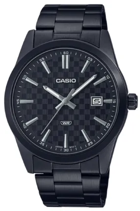 Casio MTP-VD03B-1A Black Stainless Steel Watch for Men