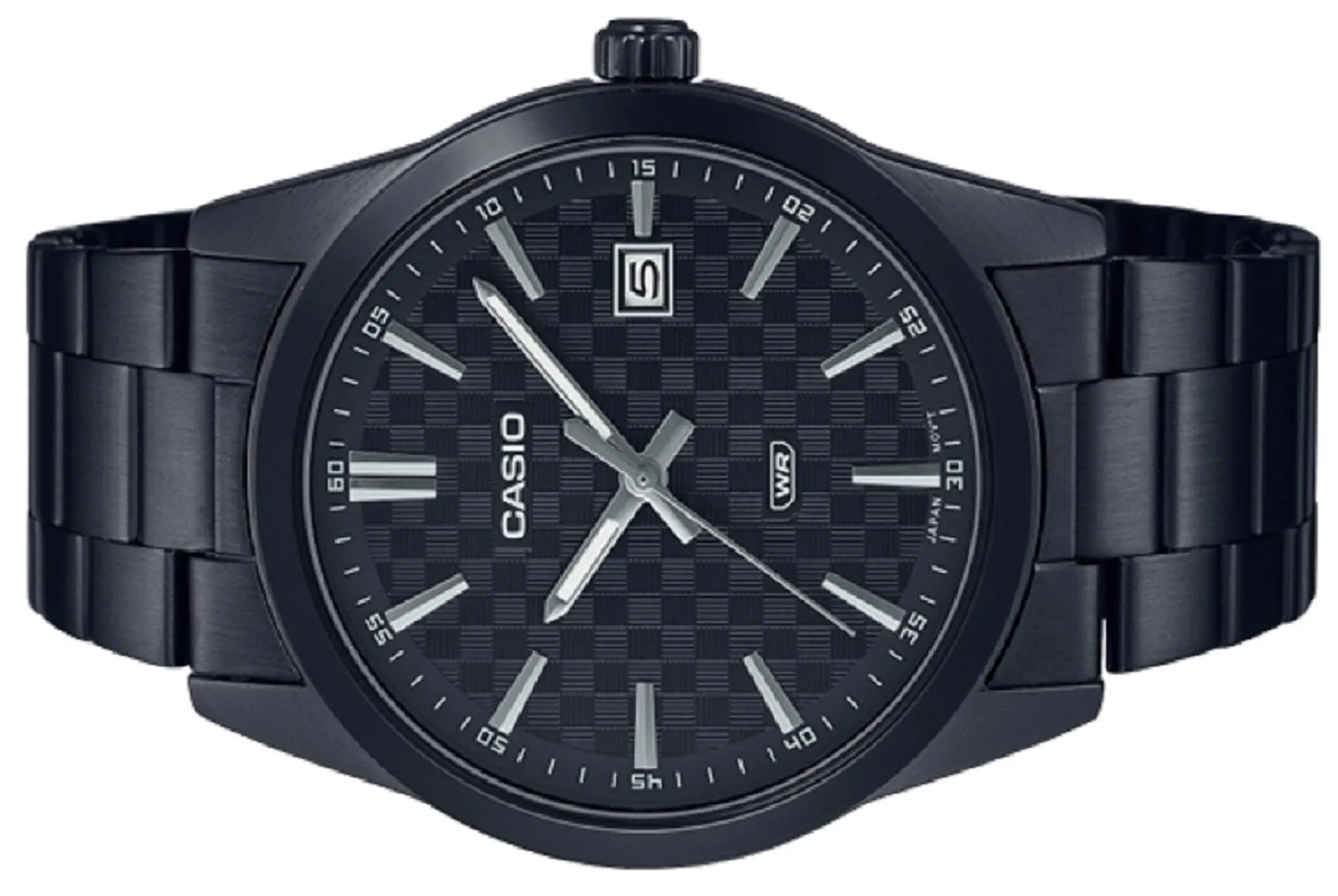 Casio MTP-VD03B-1A Black Stainless Steel Watch for Men