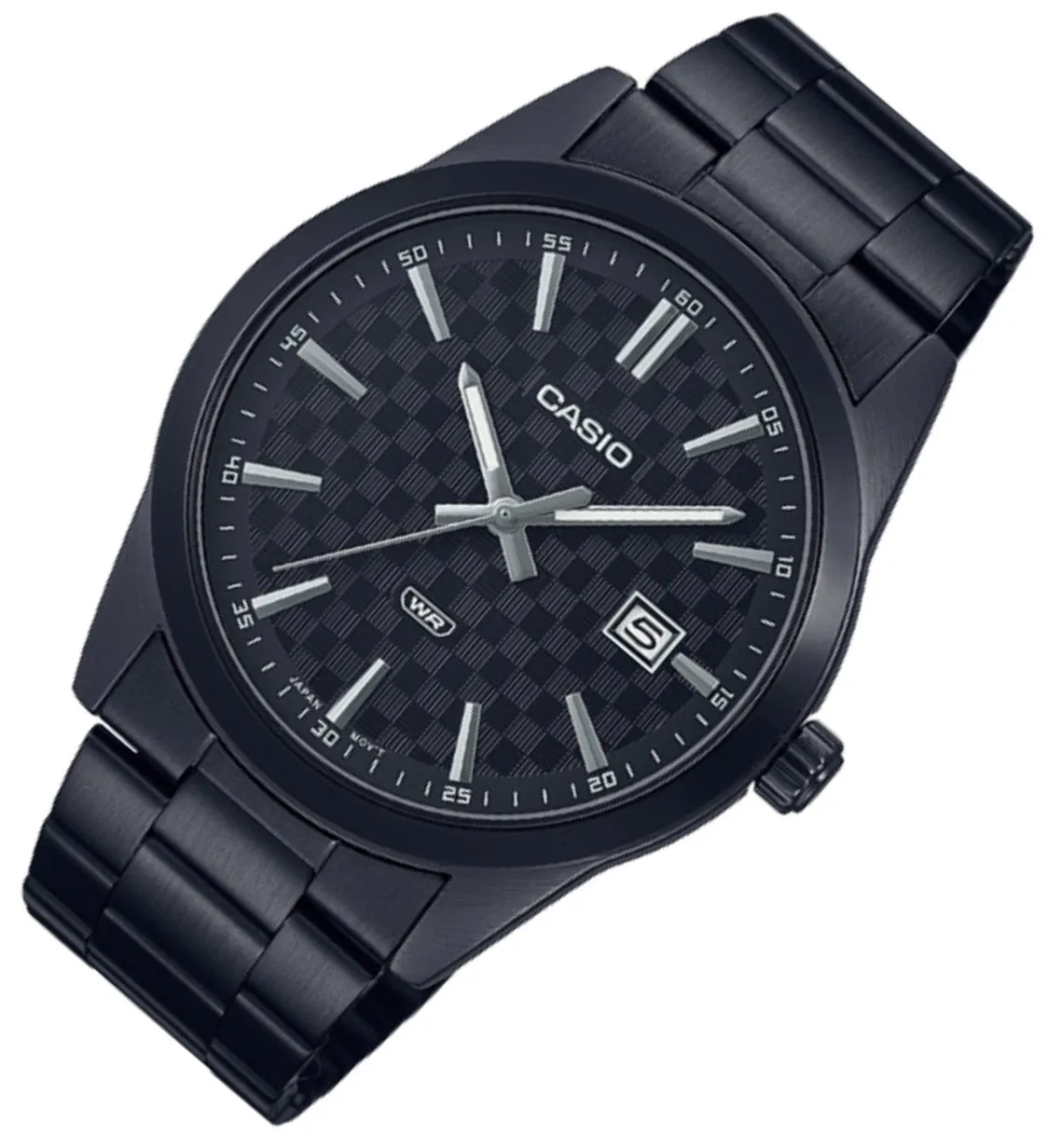 Casio MTP-VD03B-1A Black Stainless Steel Watch for Men