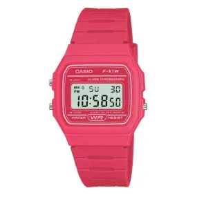 Casio Watch Classic Sports Digital Pink F-91WC-4ADF