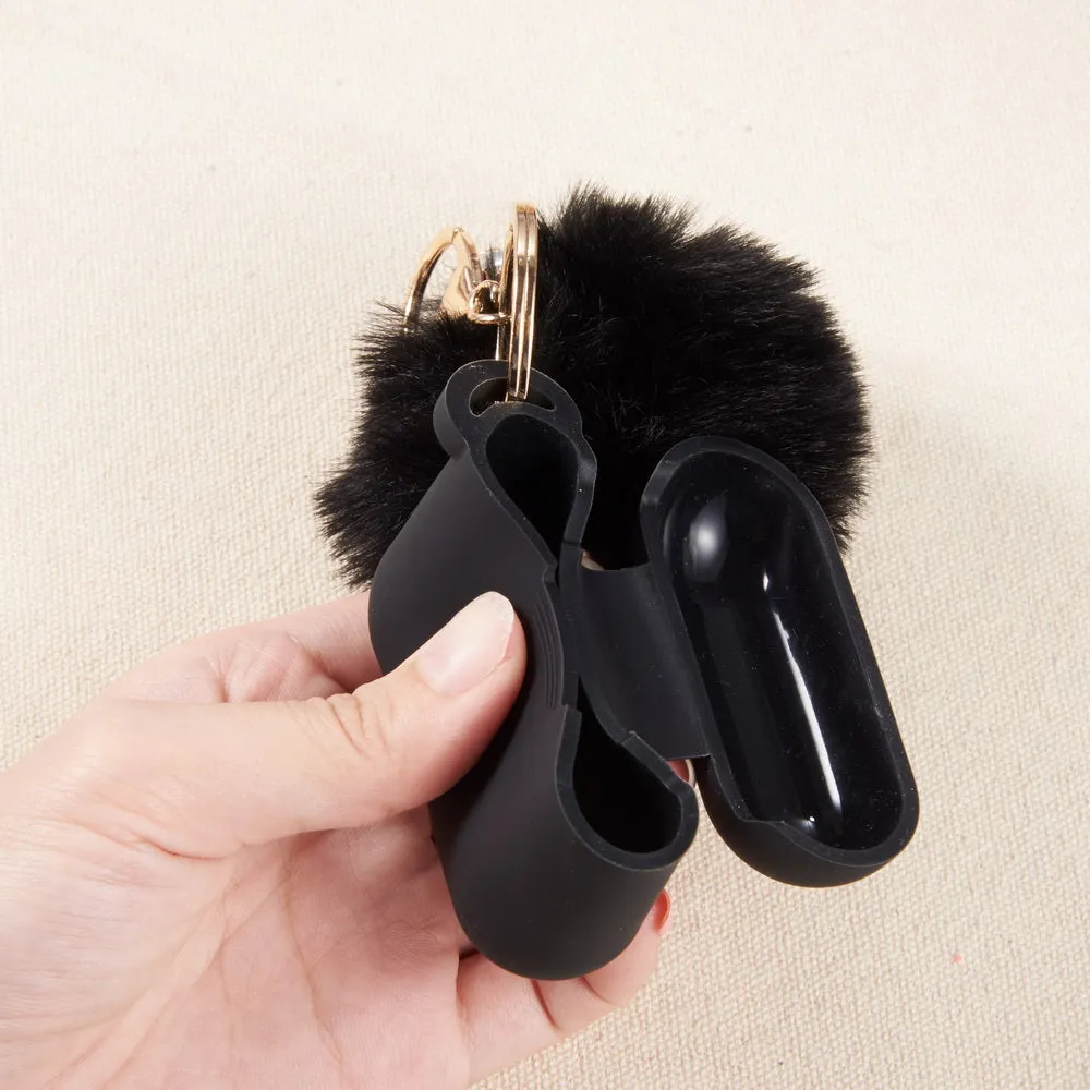 Classy Black Keychain Case for Airpods Pro