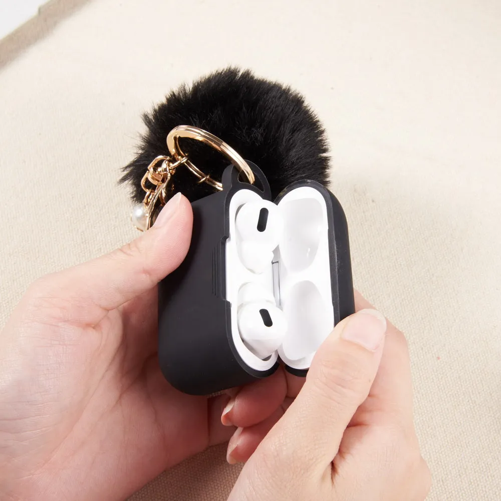 Classy Black Keychain Case for Airpods Pro