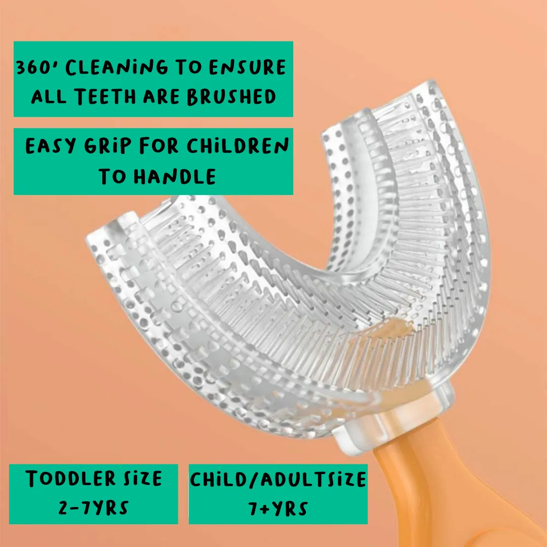 Clear Head Dinosaur U-Shaped Sensory Toothbrush