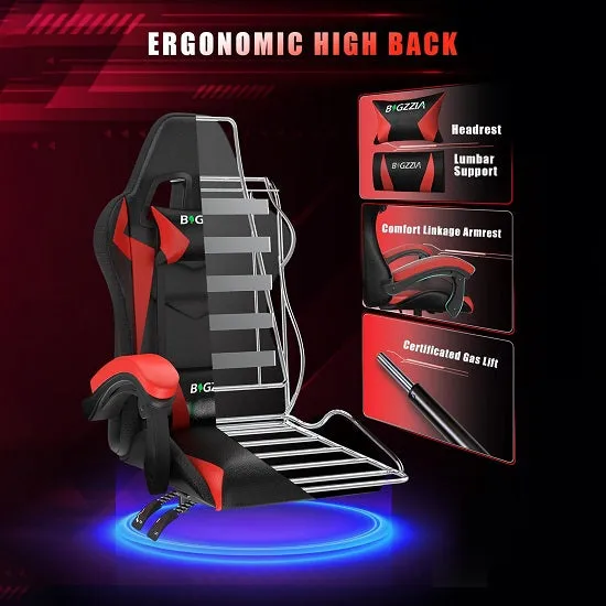 Computer Ergonomic Design Gaming Chair with LED Lights