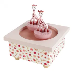 Dancing music box  Sophie the Giraffe pink