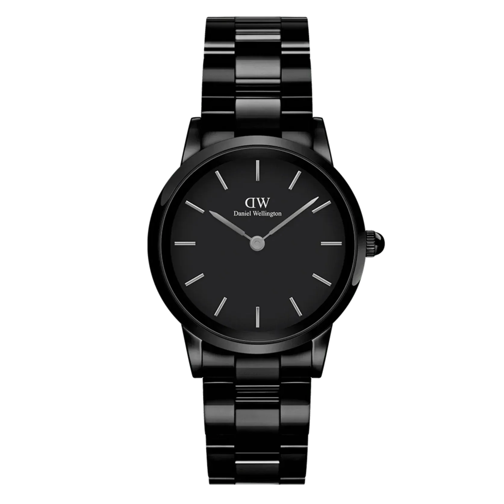 Daniel Wellington ladies Black Iconic Link Ceramic Watch DW00100414