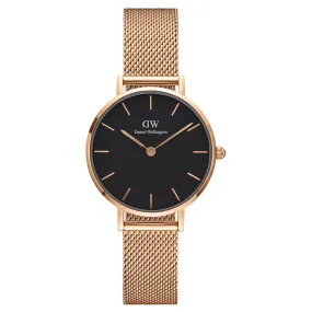 Daniel Wellington Ladies Rose Gold Petite Melrose Watch DW00100217