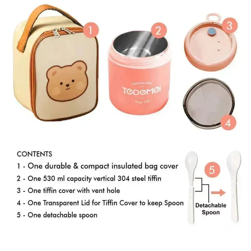 Dear Little Bear Insulated Lunch Box