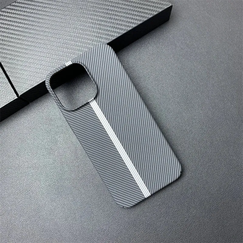 Double Color carbon fibre silicone phone case for iphone