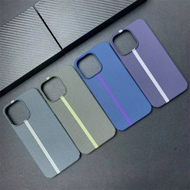 Double Color carbon fibre silicone phone case for iphone