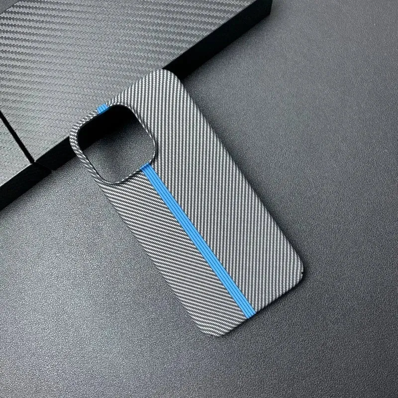 Double Color carbon fibre silicone phone case for iphone