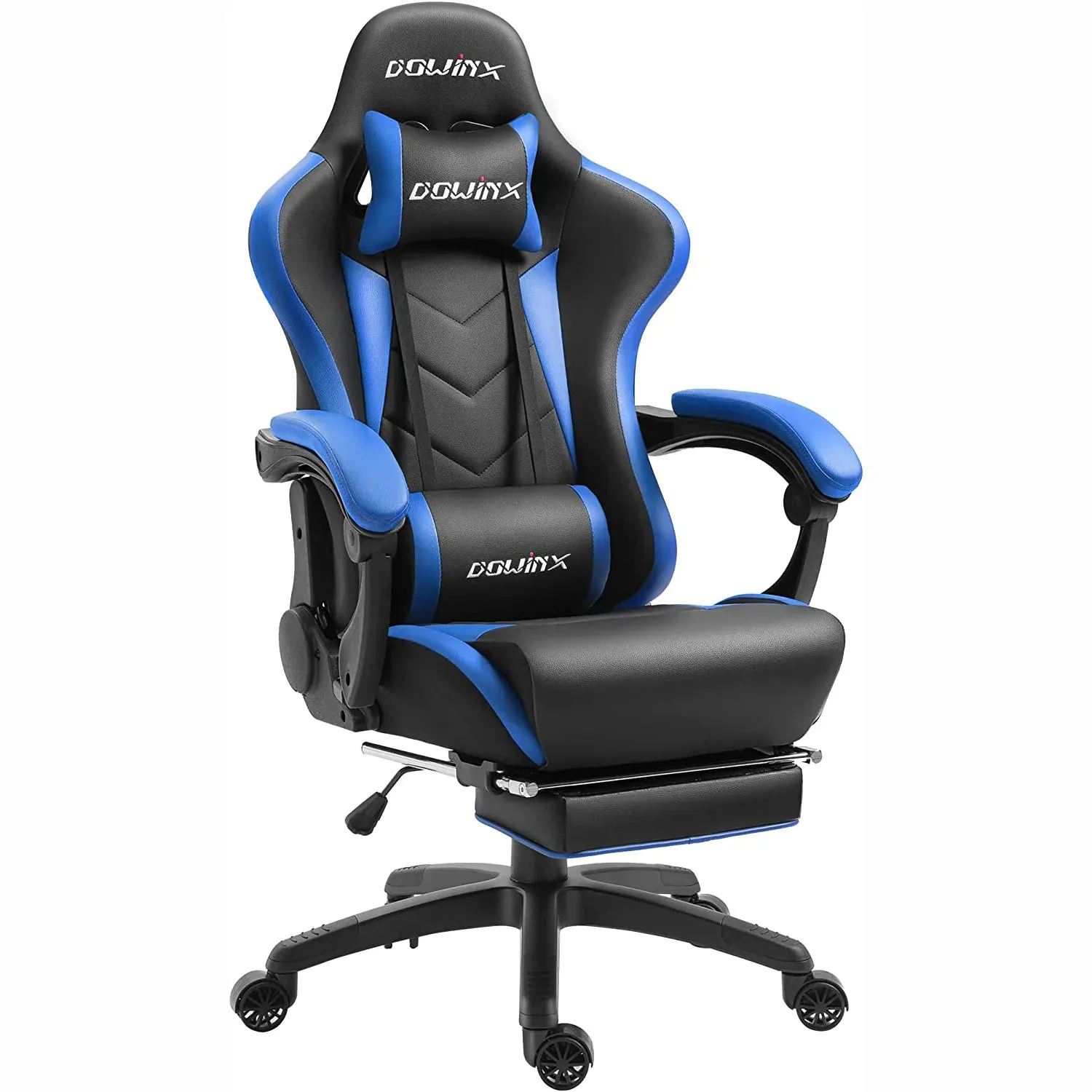 Dowinx RGB Gaming Chair | Massage Function for Waist Cushion | Innovative Storage Pouch on the Back | Adjustable Headrest