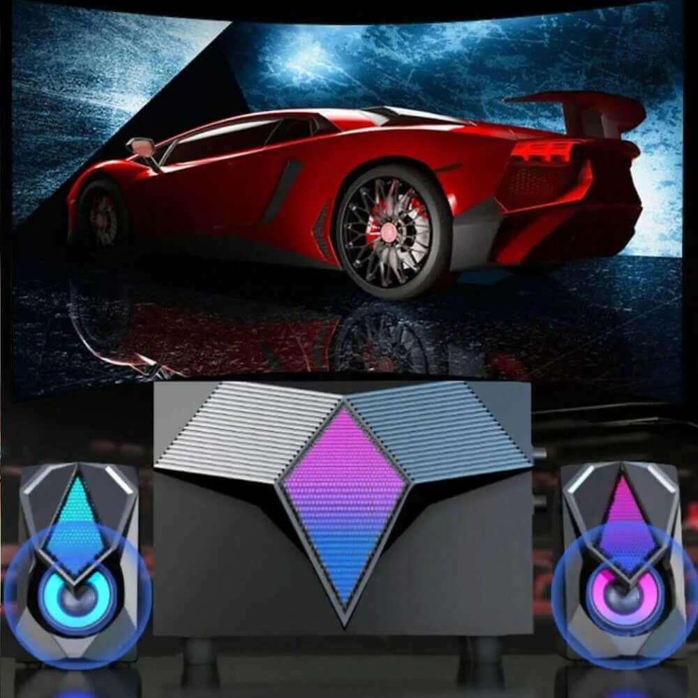 Dragon RGB Lighting - Computer Gaming Speakers