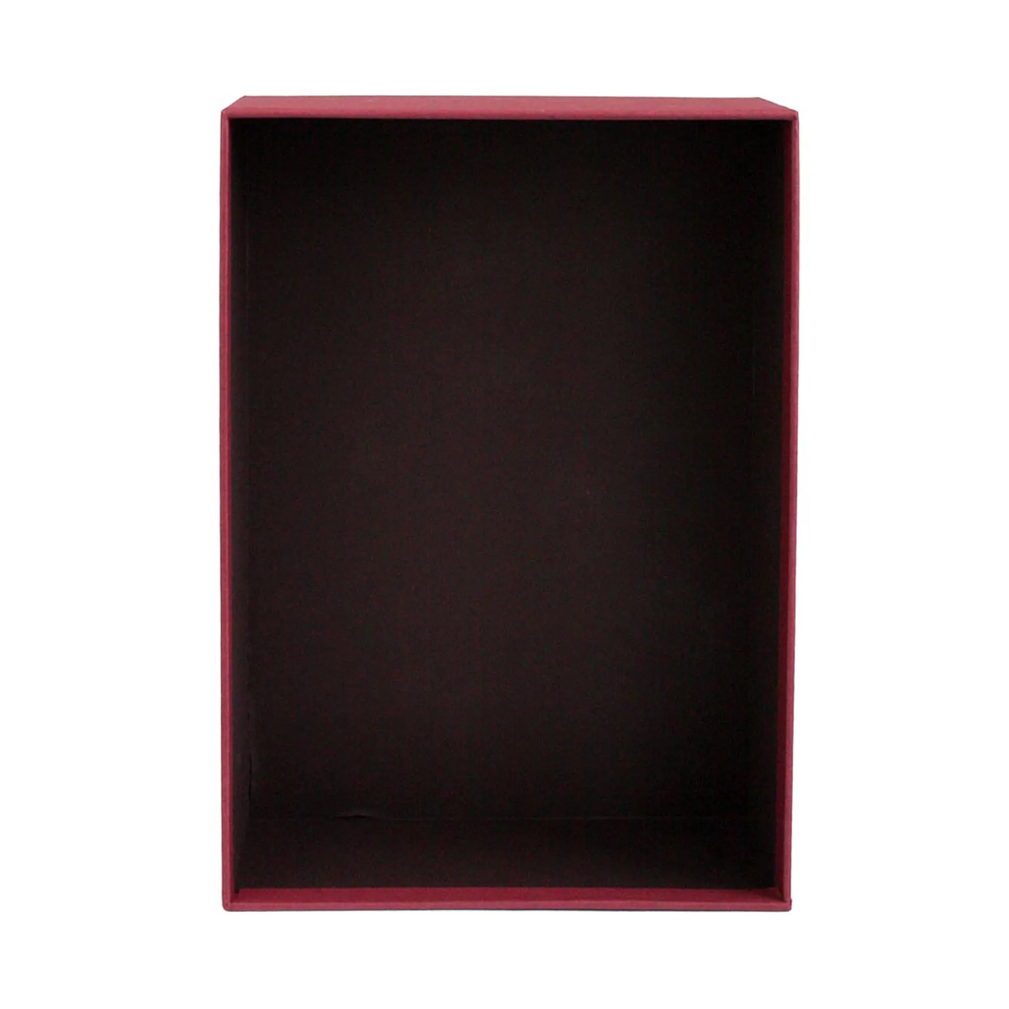 Elegant Burgundy/Black Gift Boxes - Set of 3 (Sizes Available)