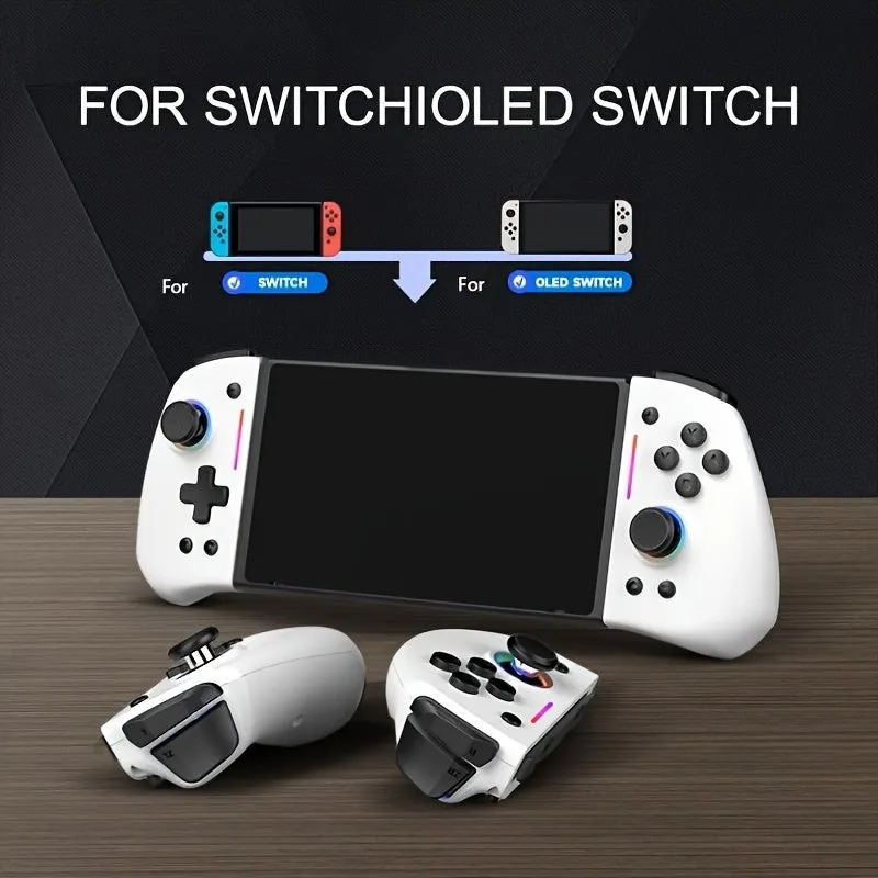 Enhanced Wireless Controller with RGB Light for Switch/OLED Console Elevate Your Gaming Experience