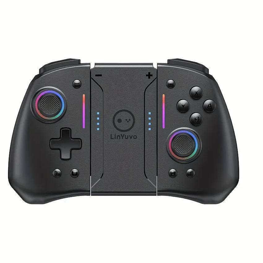 Enhanced Wireless Controller with RGB Light for Switch/OLED Console Elevate Your Gaming Experience