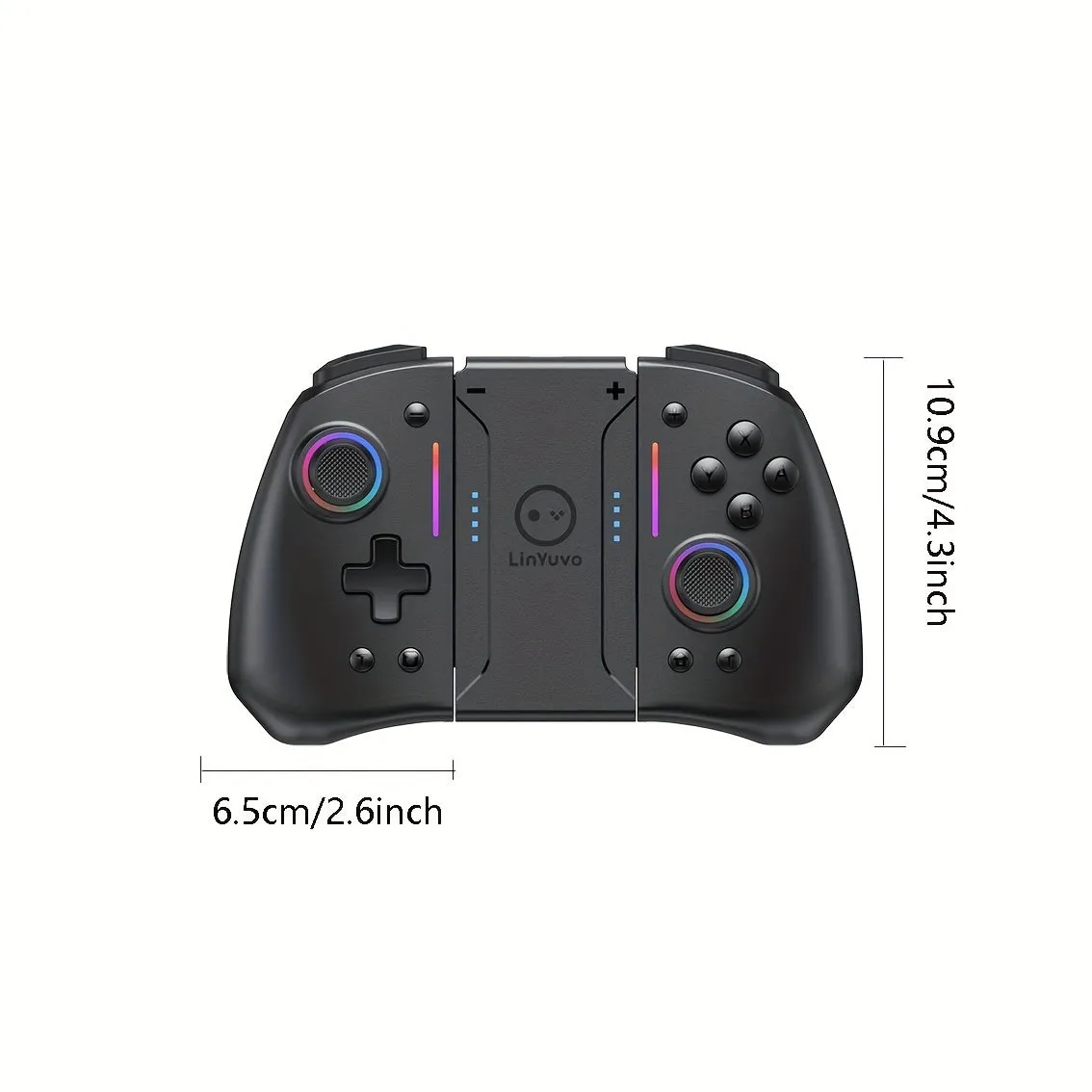 Enhanced Wireless Controller with RGB Light for Switch/OLED Console Elevate Your Gaming Experience