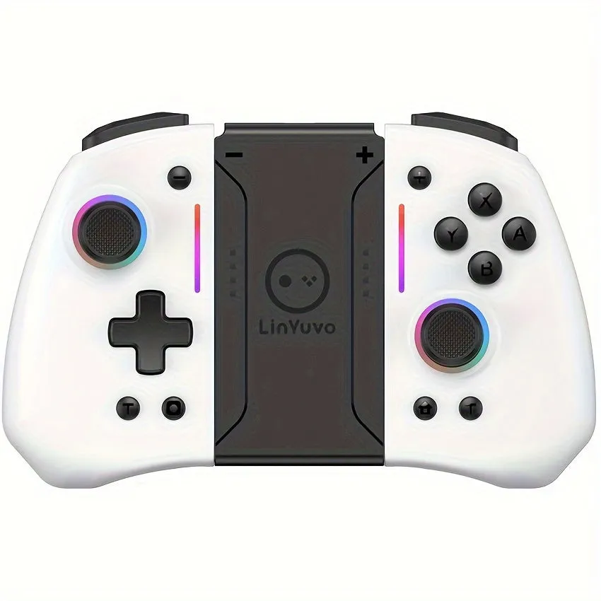 Enhanced Wireless Controller with RGB Light for Switch/OLED Console Elevate Your Gaming Experience