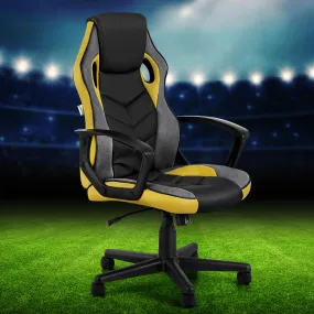 Ergonomic High-Back Gaming Office Chair, Yellow - Artiss