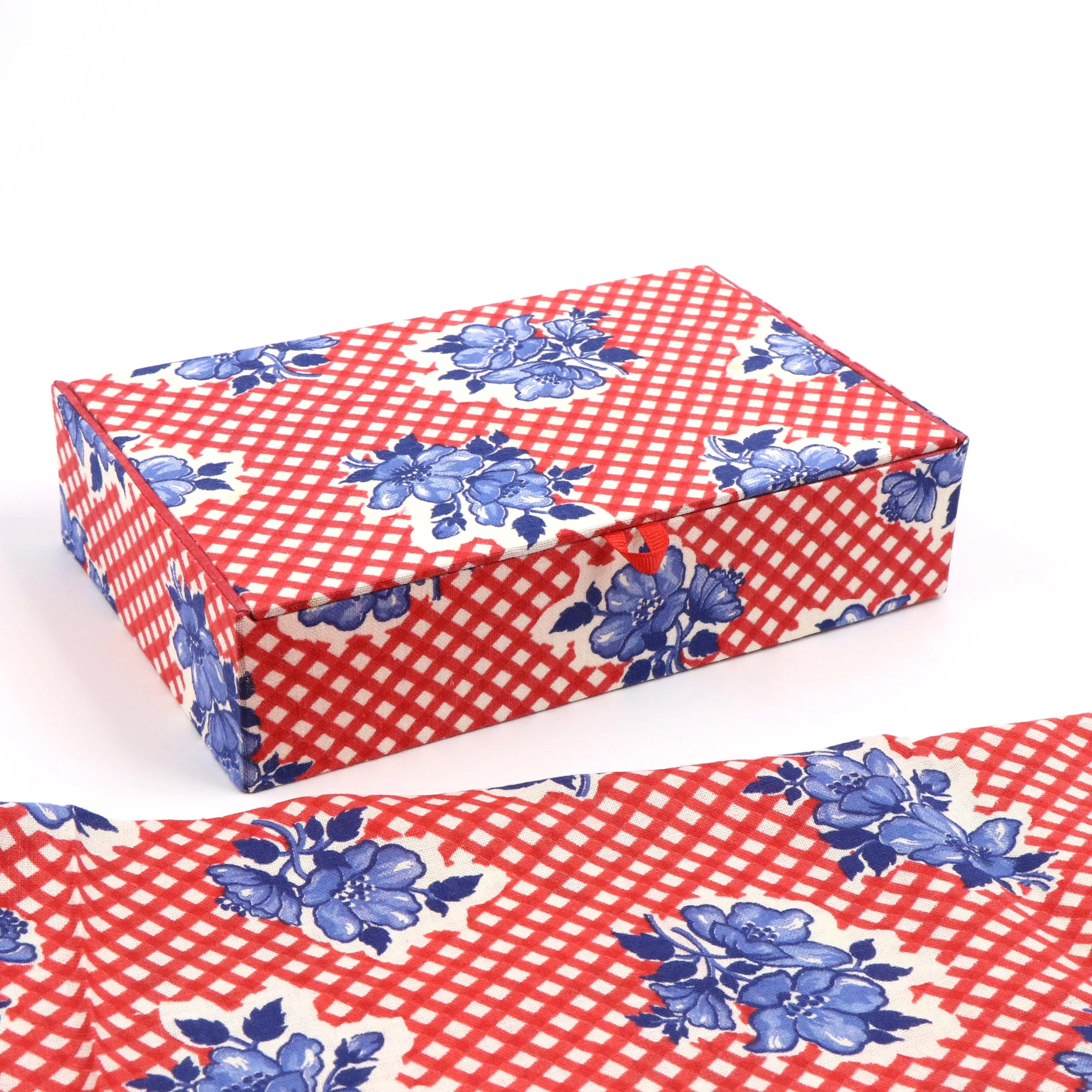 Fabric cigar box DIY kit, cartonnage kit 209