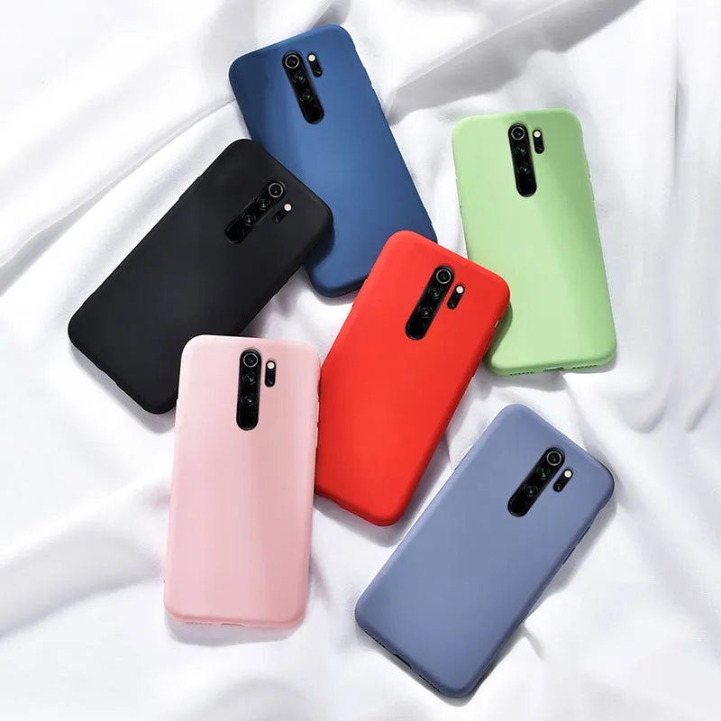 For Xiaomi Redmi Note 8 Pro Case Liquid Silicone Rubber Soft Cover For Xiomi Xiaomi Redmi Note 8 Note8 Phone Case Shockproof