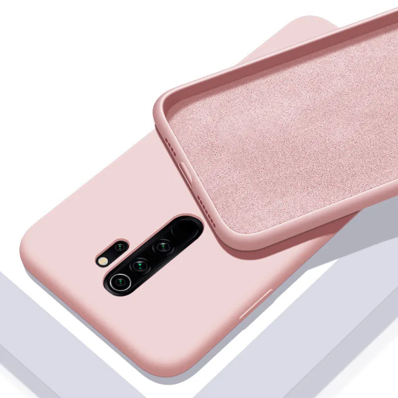 For Xiaomi Redmi Note 8 Pro Case Liquid Silicone Rubber Soft Cover For Xiomi Xiaomi Redmi Note 8 Note8 Phone Case Shockproof