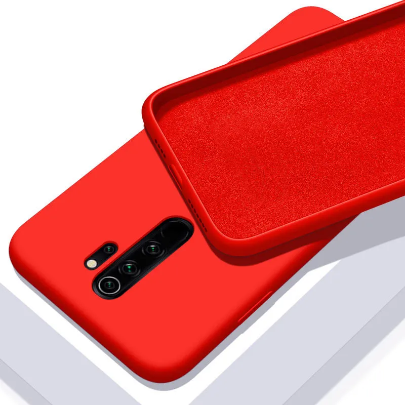 For Xiaomi Redmi Note 8 Pro Case Liquid Silicone Rubber Soft Cover For Xiomi Xiaomi Redmi Note 8 Note8 Phone Case Shockproof