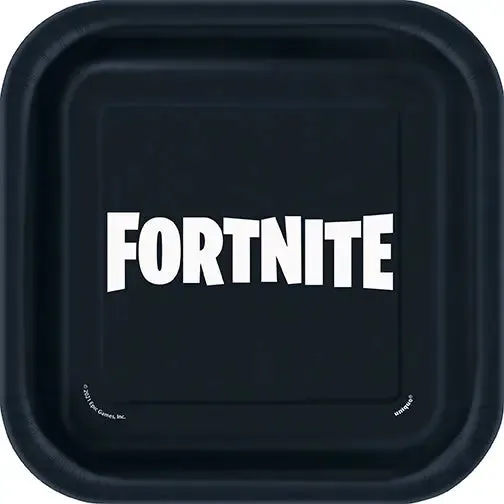 Fortnite 7in Plates - 8 Plates/Pack or 48 Plates/Case