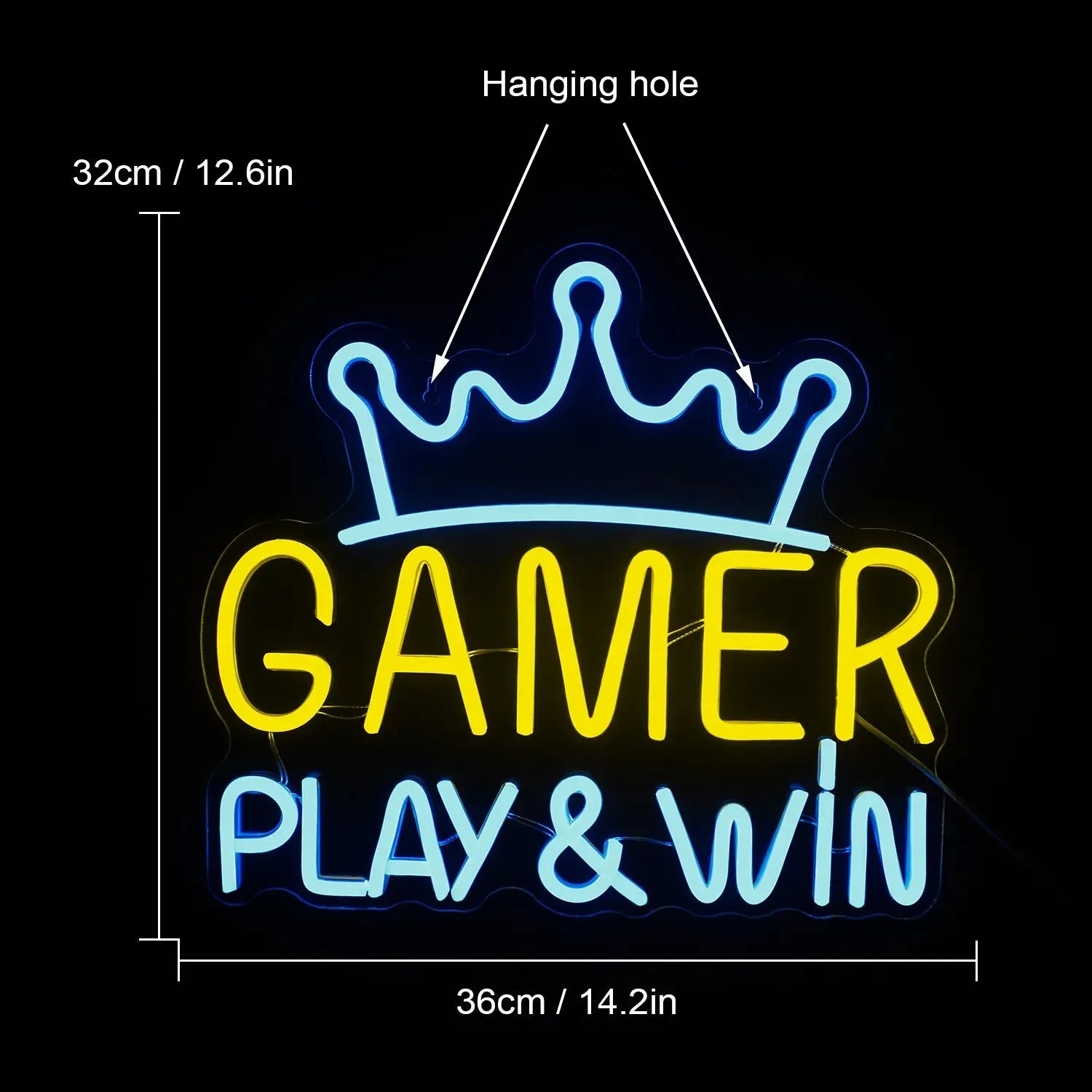 Game Room Neon Sign LED Sign Bedroom Wall Decoration Neon Light