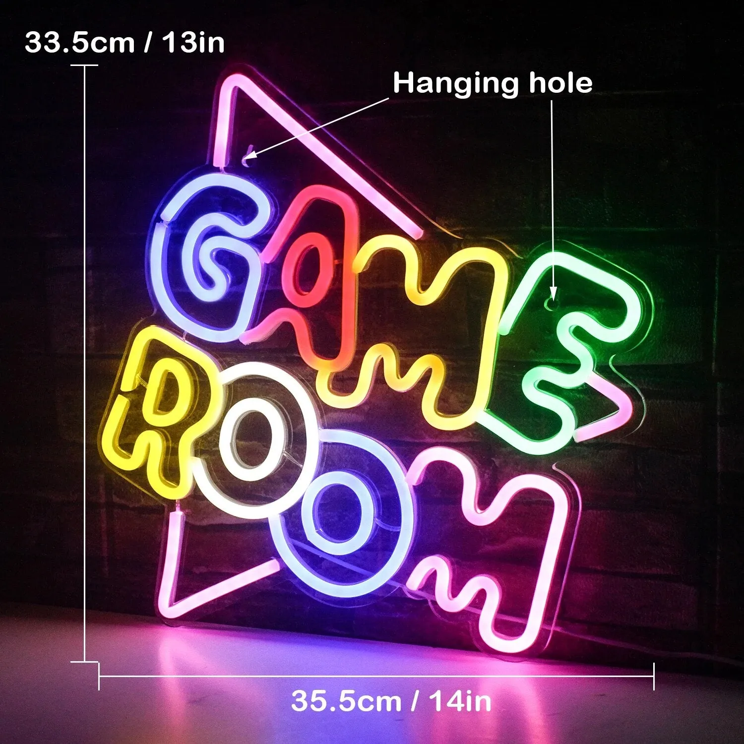 Game Room Neon Sign LED Sign Bedroom Wall Decoration Neon Light