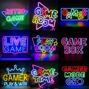 Game Room Neon Sign LED Sign Bedroom Wall Decoration Neon Light