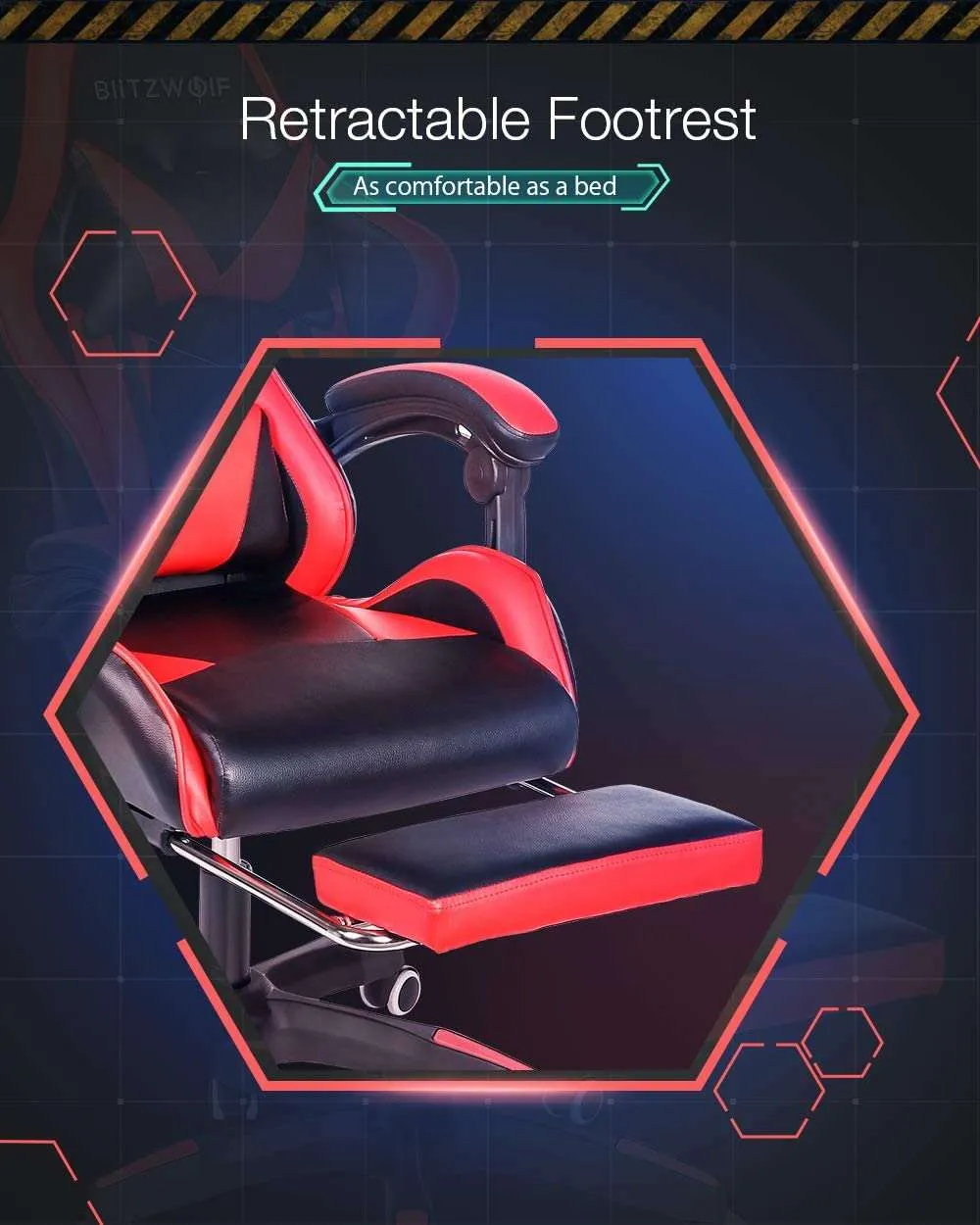 Gaming Chair  Ergonomic Design 150°Reclining