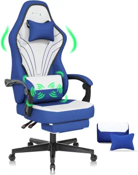 Gaming Chair with Footrest Computer