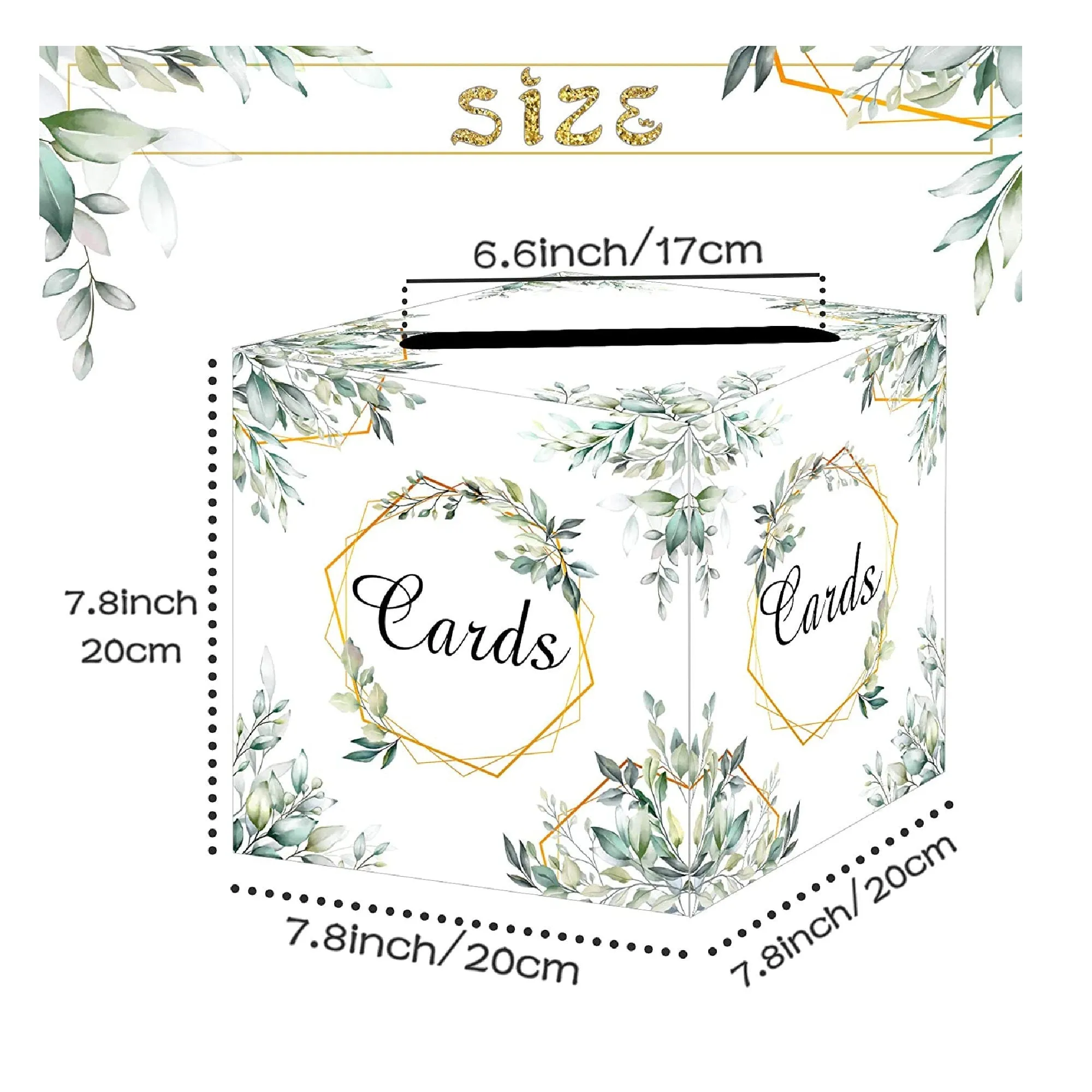 Greenery Card Box Floral Money Card Box Gift Card Box Holder Card Box Holder Wedding Reception