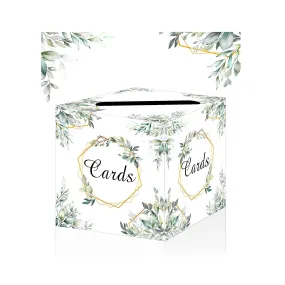 Greenery Card Box Floral Money Card Box Gift Card Box Holder Card Box Holder Wedding Reception