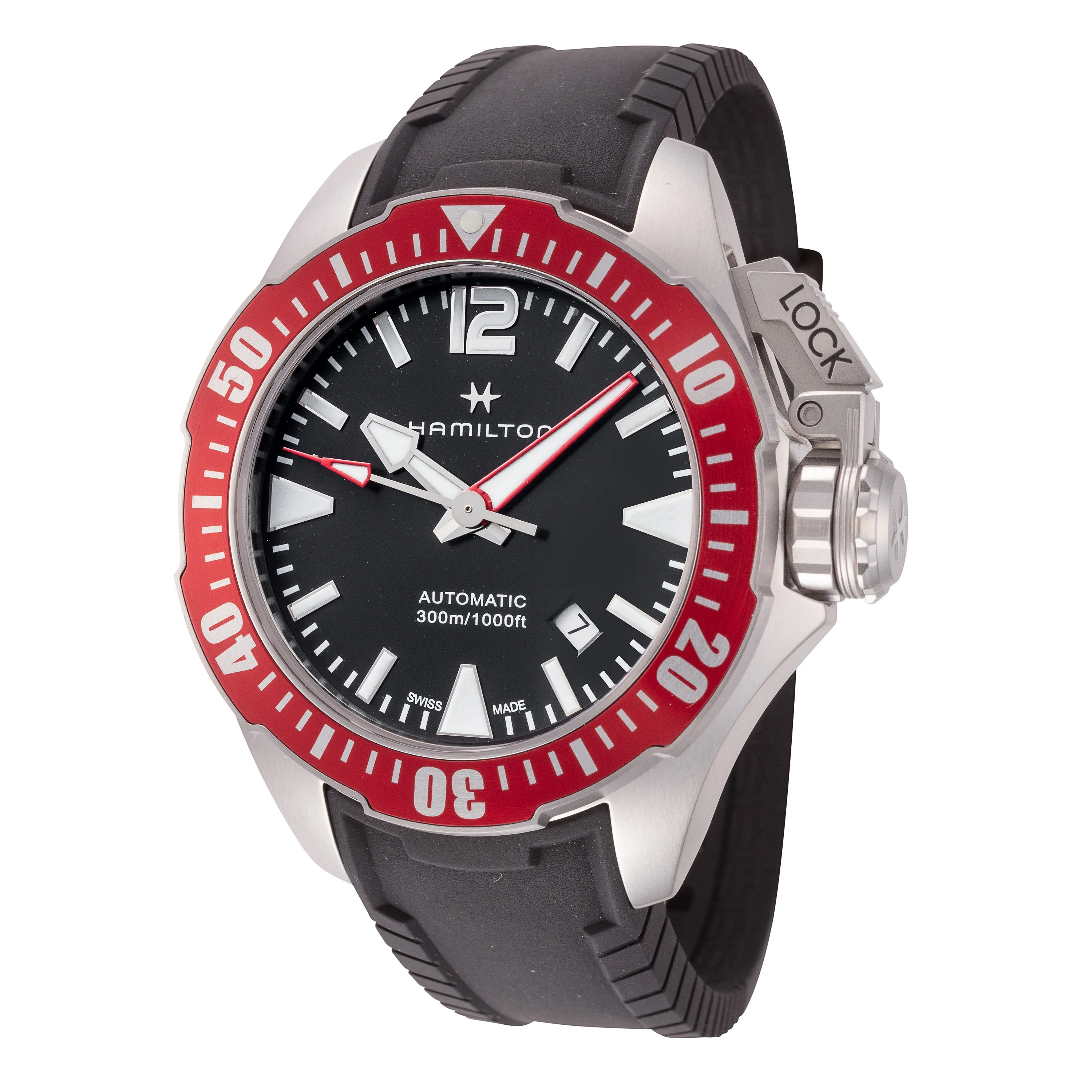 Hamilton Men's Khaki Navy Frogman 42mm Automatic Watch