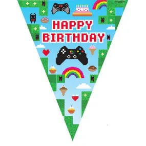 Happy Birthday Game Flag Banner