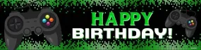 Happy Birthday Gamer Banner #20 - (4'x1')