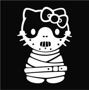 Hello Kitty Hannibal Lecter Die Cut Vinyl Sticker Decal