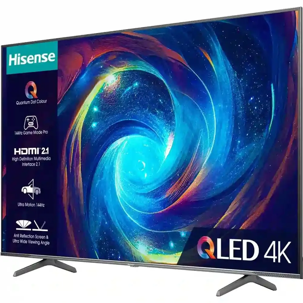 Hisense E7 Pro Series 65E7KQTUK PRO 65" 4K Ultra HD QLED Smart TV - Black