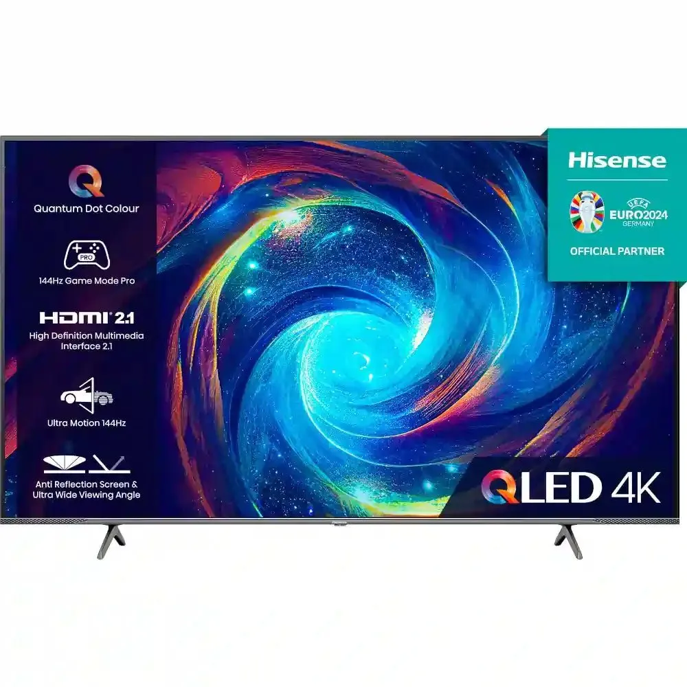 Hisense E7 Pro Series 65E7KQTUK PRO 65" 4K Ultra HD QLED Smart TV - Black