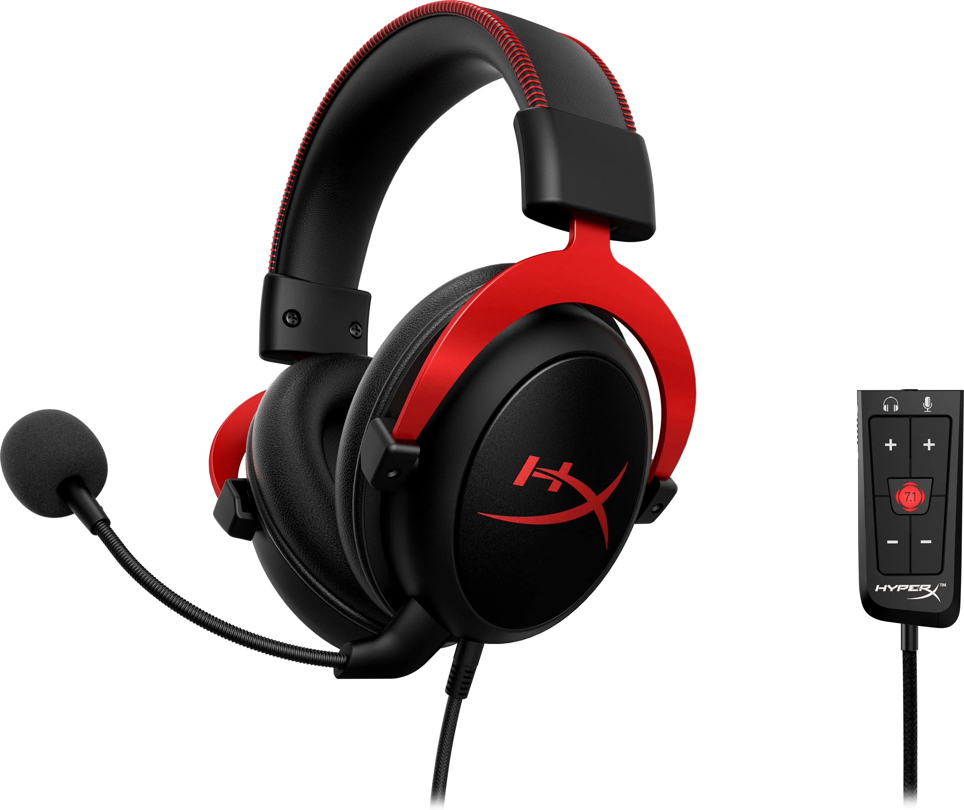 Hp Hyperx Cloud Ii Gaming Headset/7.1 Sound/Over-Ear - Schwarz/Rot