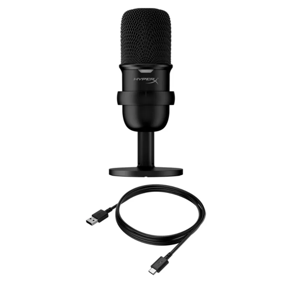 HyperX SoloCast USB Gaming Microphone for Streamers and Content Creators - Black