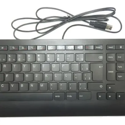 IBM Lenovo KU-0989 Slim USB Brazilian Portuguese Keyboard 54Y9255