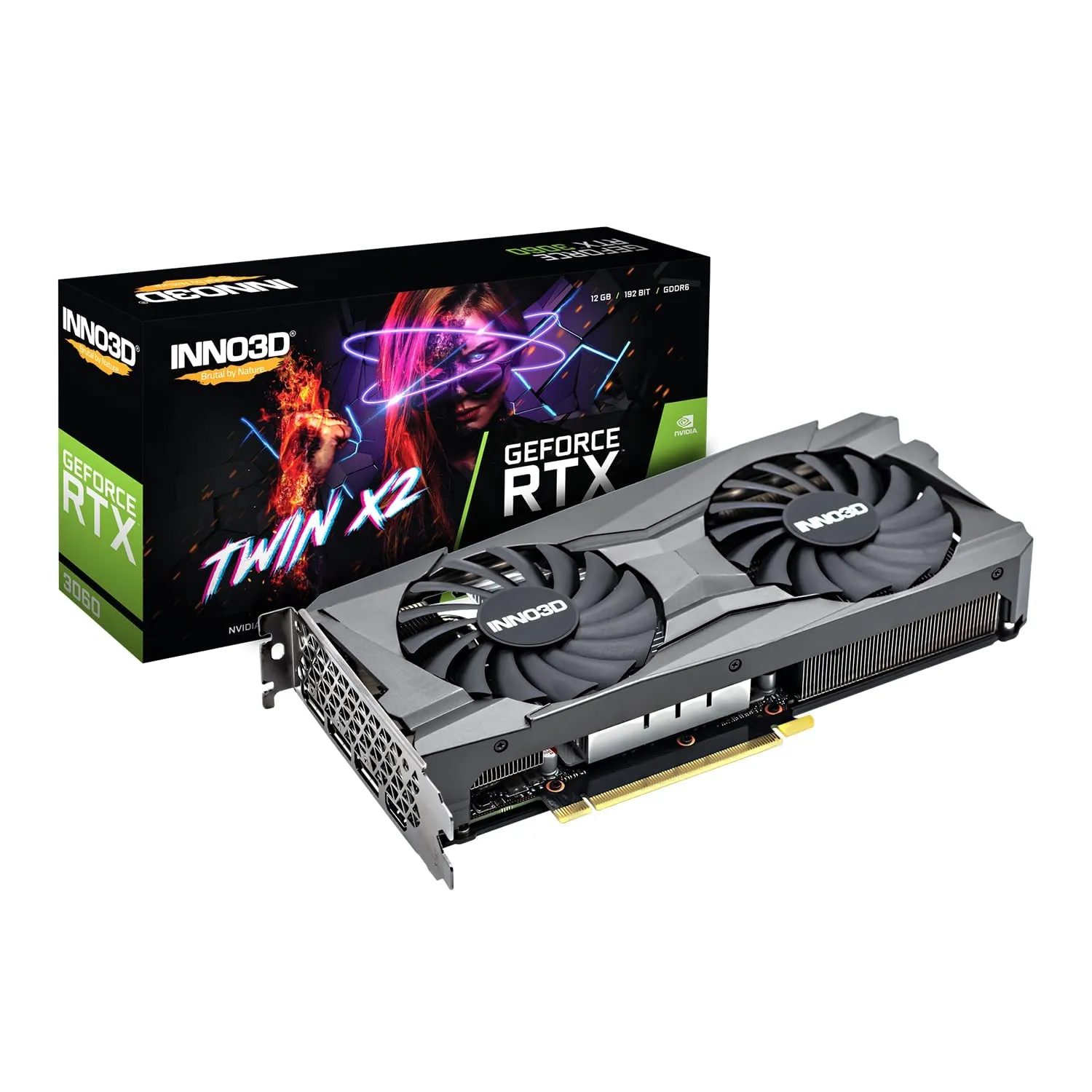 Inno3d Graphics Card Geforce Rtx 3060 Twin X2 - 12 Gb Gddr6