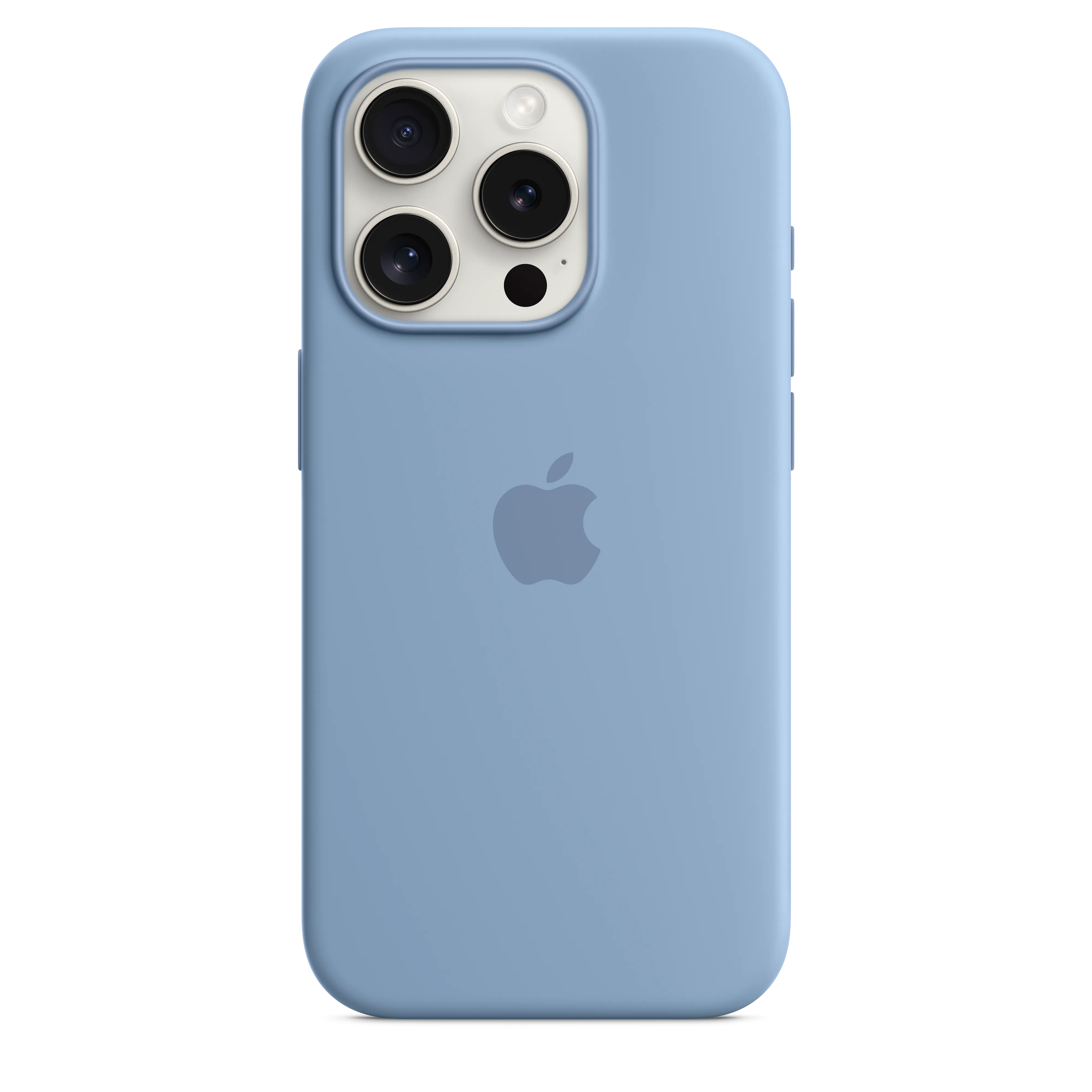 iPhone 15 Pro Silicone Case with MagSafe - Winter Blue