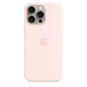 iPhone 15 Pro Max Silicone Case with MagSafe - Light Pink